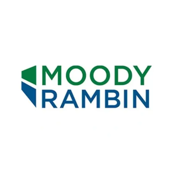 A logo of the company moodyrambin