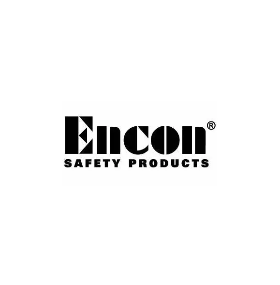 A black and white logo of encon safety products.