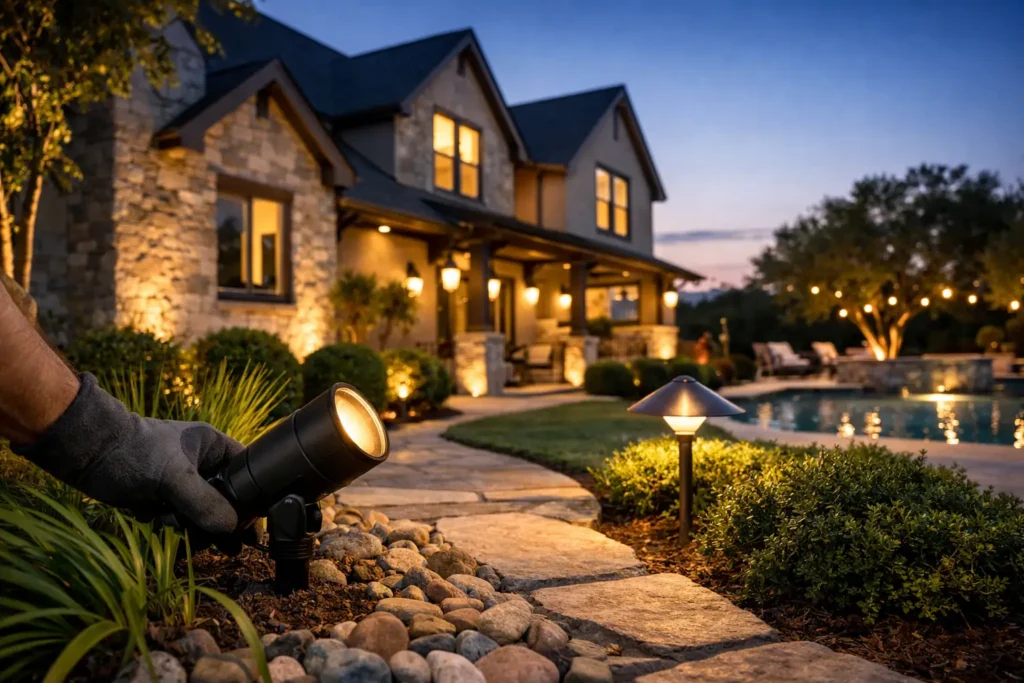 Outdoor Lighting Installation Houston Homes Need
