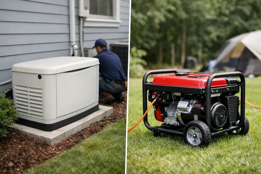 Generator Installation Versus Portable Generator