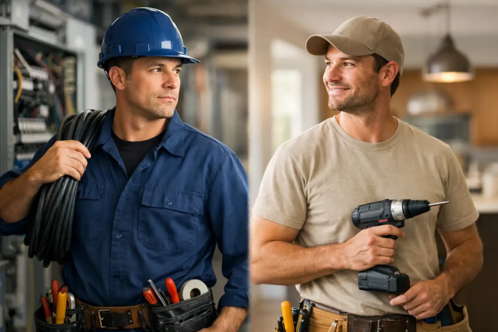 Commercial Electrician Versus Handyman: When?