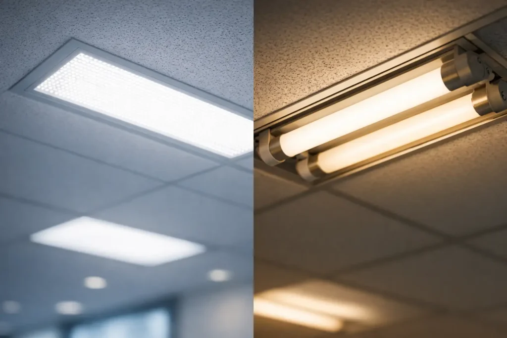 LED Lighting Versus Fluorescent Lighting