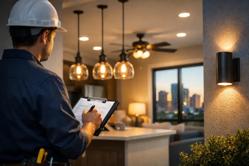 Lighting Installation Checklist for Houston Properties