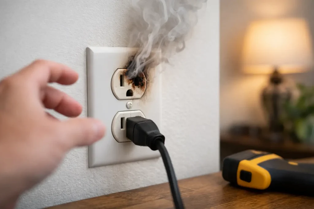 What Causes a Burning Outlet Smell? 7 Warning Signs